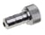 Tube connector (part I short), chrome plated