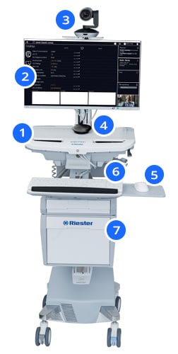 Riester Telemedicine Cart detail Photo