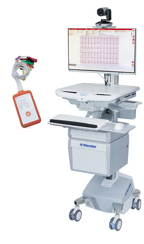 Riester Telemedicine Cart with ECG 03 Photo web
