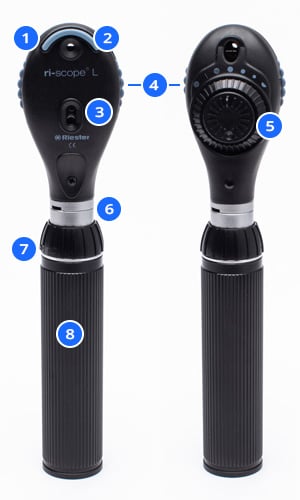 Riester ophthalmoscope details web-1